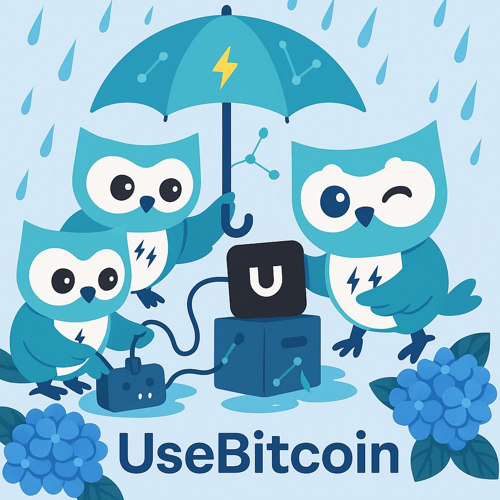 cachet_jp's tweet image. ☔️梅雨入り🌿

雨の音をBGMに、フクロウチームは今日もLNノードをせっせと整備中⚡️

雨の日もビットコインは止まらない。UseBitcoin で体験をどうぞ👀
usebitcoin.jp

#UseBitcoin #LightningNetwork #bitcoin