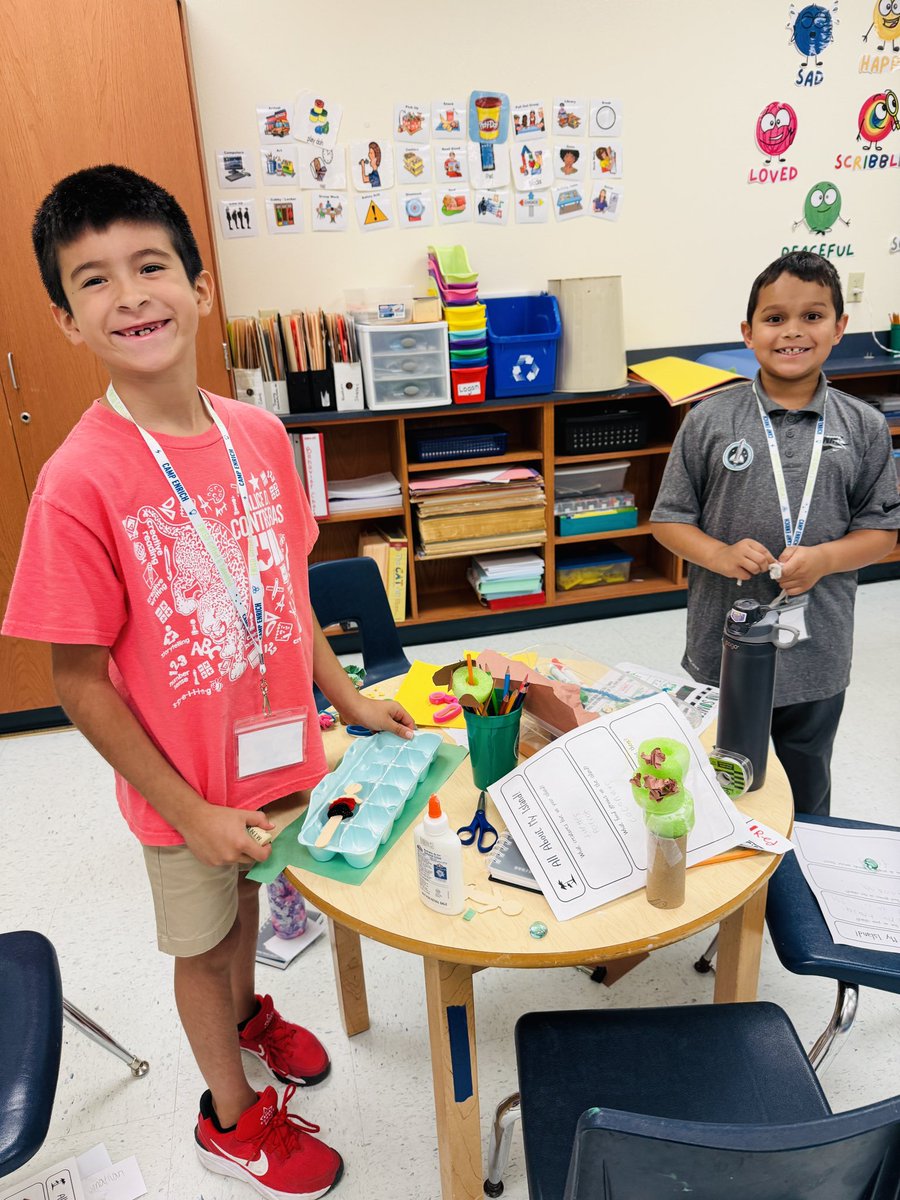 AContrerasFWISD's tweet photo. We had a GREAT first day of Camp Enrich! Our campers jumped right into a day full of fun, learning, and new friendships. @todd_koppes @BPerez_ADC @ameliacortes23 @TeacherFlu https://t.co/RIjb9Uw3HU