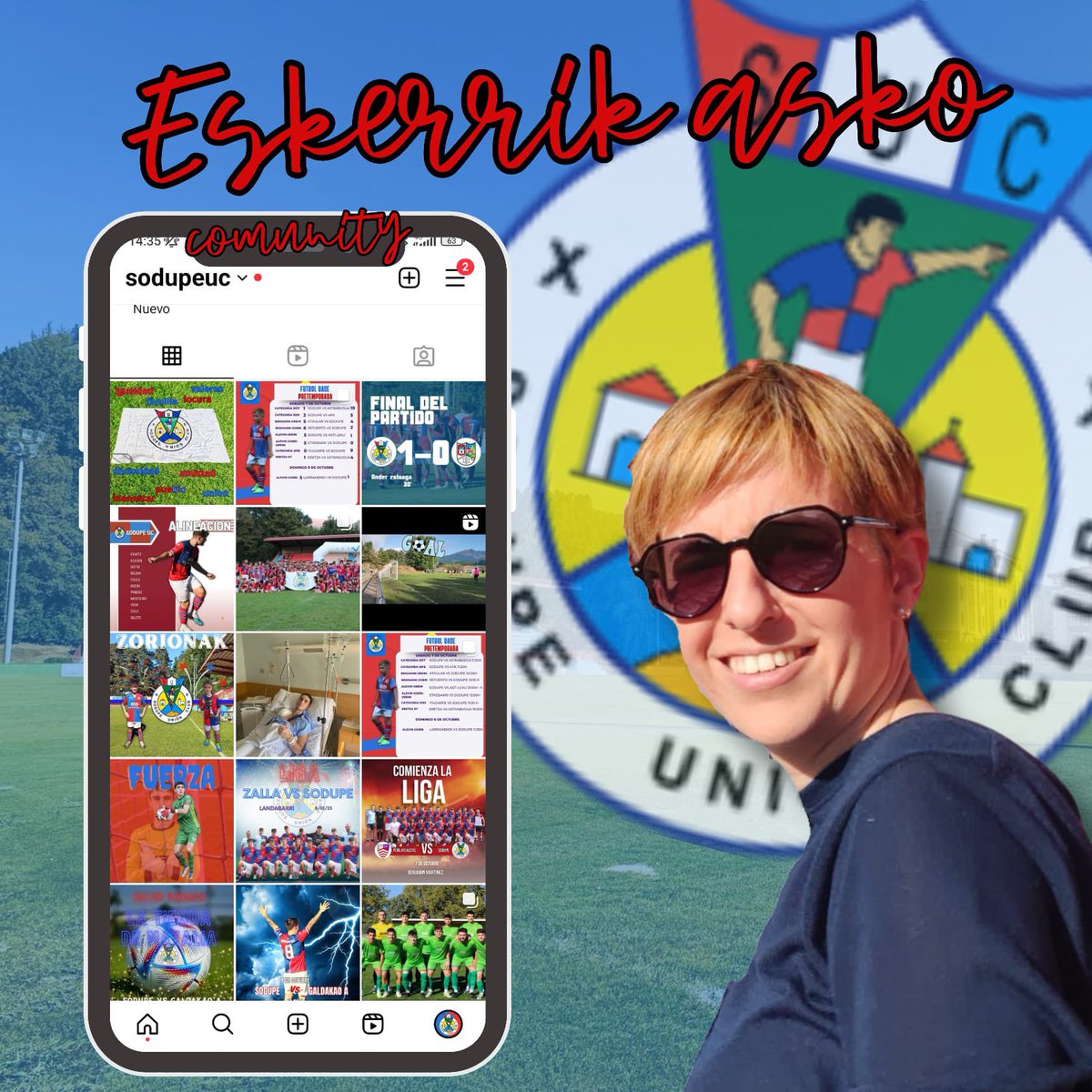 Después de dos años al frente de las redes sociales del Sodupe, cierro una etapa increíble.
Solo tengo palabras de agradecimiento.
Es el momento de pasar el testigo.
Seguiremos viéndonos en el verde, animando como siempre!!

BESARKADA HANDI BAT ❤️💙