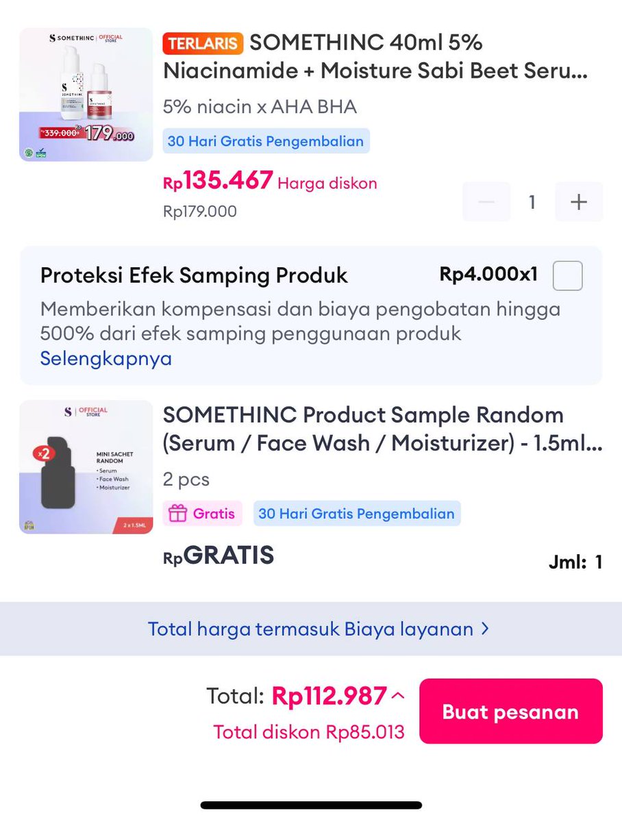 BerburuSale - Base Diskon Kukka (@berburusales) on Twitter photo SOMETHINC 40ml 5% Niacinamide + Moisture Sabi Beet Serum 
s.lazada.co.id/s.ZY1jMP?cc SOMETHINC 40ml 5% Niacinamide + Moisture Sabi Beet Serum 
s.lazada.co.id/s.ZY1jMP?cc
