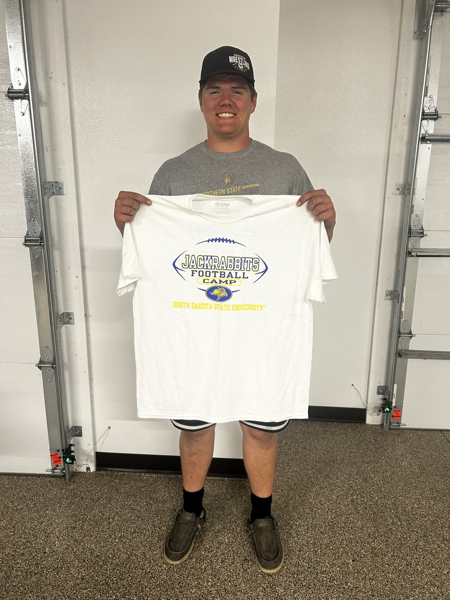 Had a great day at <a href="/GoJacksFB/">SDSU Football</a> camp!
Huge thank you to all the coaches. I am very grateful to have been selected as one of the o-line mvps