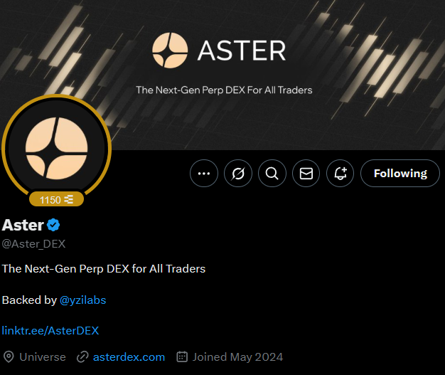 Kalau engga karena <a href="/JamesWynnReal/">James Wynn</a> rugi >100M$ di <a href="/HyperliquidX/">Hyperliquid</a>, Engga akan ada Aster.

<a href="/Aster_DEX/">Aster</a> adalah privacy focused perp trading chain. Intinya sama aja kayak $HYPE. Tetap decentralized namun pakai ZeroKnowledge mechanism untuk menghindari exposing position.

Lagi ada