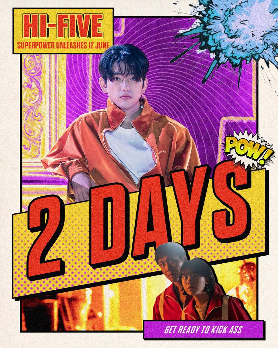 D-2 till you see #JinYoung in #HIFIVE 🤩 

Get your tickets NOW bit.ly/TGV-HI5 and watch them KICK A** in TGV this June 12 💥