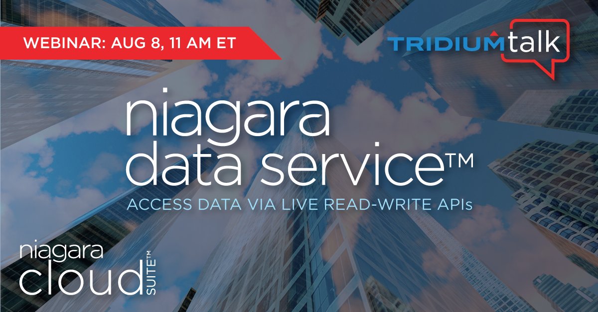 Join the next #TridiumTalk to learn how the newest Niagara Data Service updates include alarms management and a user interface that enables the viewing of detailed information on alarms by device or project  tridium.zoom.us/webinar/regist…