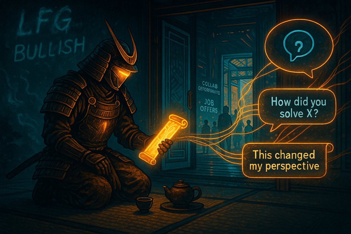 The secret to getting hired in crypto isn’t all about excellent resumes, it’s public proof of passion.

Top 3 things that actually work:
⚔️ Fix a typo in a protocol’s docs (then PR it)

⚔️ Turn their Discord answers into a tutorial (tag the team)

⚔️ Mock up a UI improvement