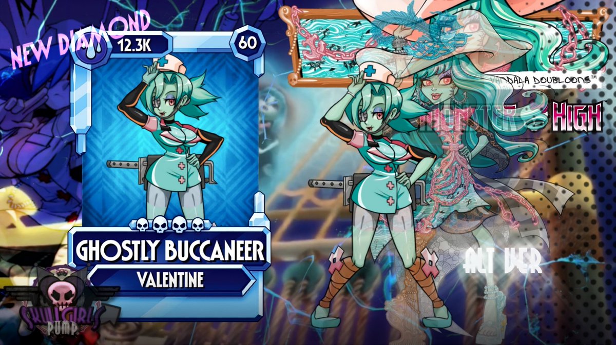 Valentine as Vandala Doubloons from MH

#Skullgirls #skullgirlsfanart