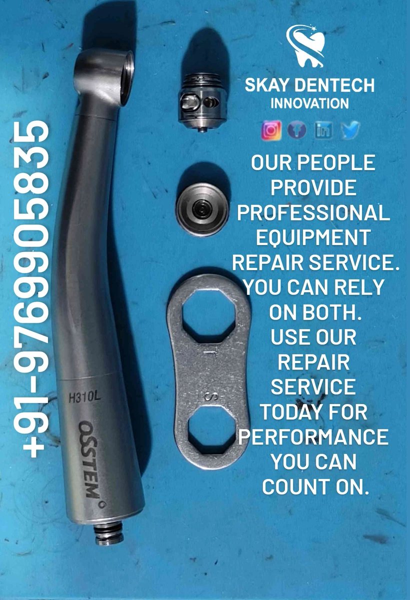 Skay Dentech Innovations (@handpieceexprt) on Twitter photo Our people provide professional equipment repair service. You can rely on both.
Use our repair service today for performance you can count on. <a href="/soham1087/">SOHHAM KHATRII</a> Our people provide professional equipment repair service. You can rely on both.
Use our repair service today for performance you can count on. <a href="/soham1087/">SOHHAM KHATRII</a>