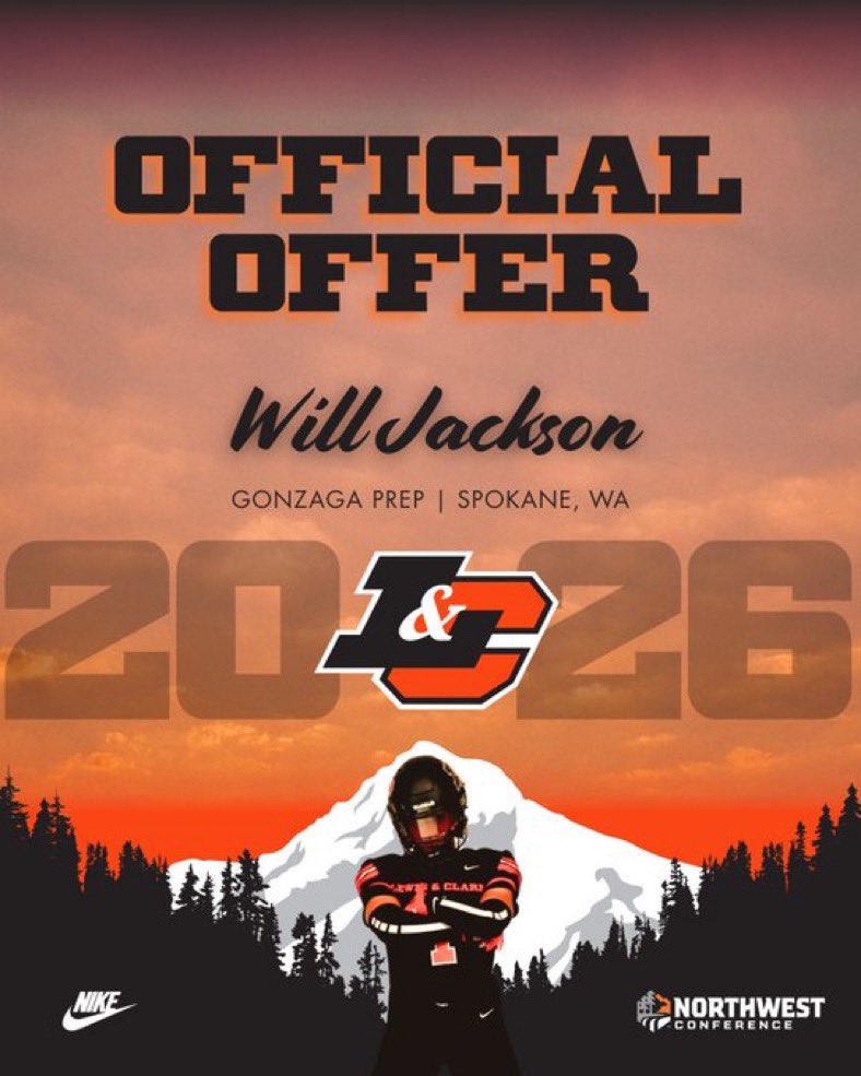 Will Jackson (@willjackson000) on Twitter photo Thank you for the offer <a href="/CoachAJones/">Austin Jones</a> and <a href="/lewisclarkfb/">Lewis & Clark Football</a>! #rollpios <a href="/coachbelliott/">Brett Elliott</a> <a href="/CoachMachadojr/">Michael Machado</a> Thank you for the offer <a href="/CoachAJones/">Austin Jones</a> and <a href="/lewisclarkfb/">Lewis & Clark Football</a>! #rollpios <a href="/coachbelliott/">Brett Elliott</a> <a href="/CoachMachadojr/">Michael Machado</a>