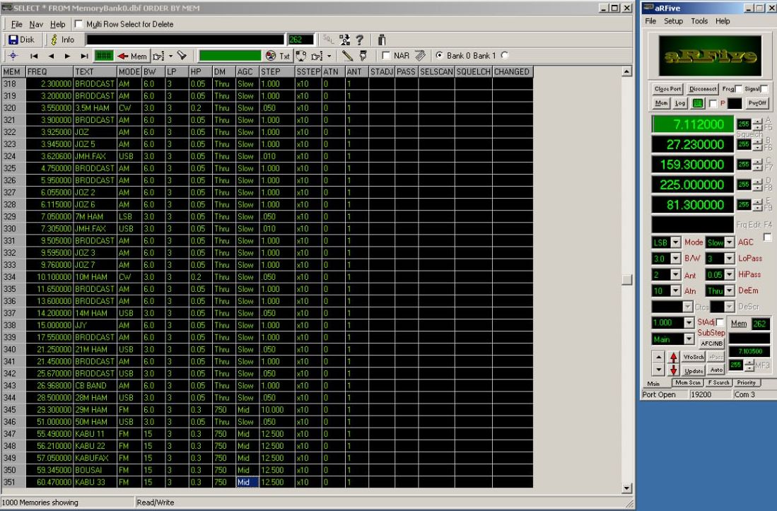 A couple of useful and rare programs for controlling the legendary AOR AR5000A - aRFive and ARC5000. This software may someday disappear from the Internet forever. Runs on a virtual machine under Windows XP (32-bit). drive.google.com/drive/folders/…