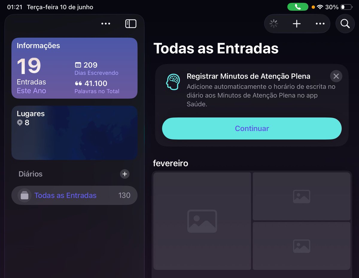 Just realized they FINALLY added Journal to the iPad. Man, it feels like they’ve launched the iPad 2 here, so happy with all of this new stuff