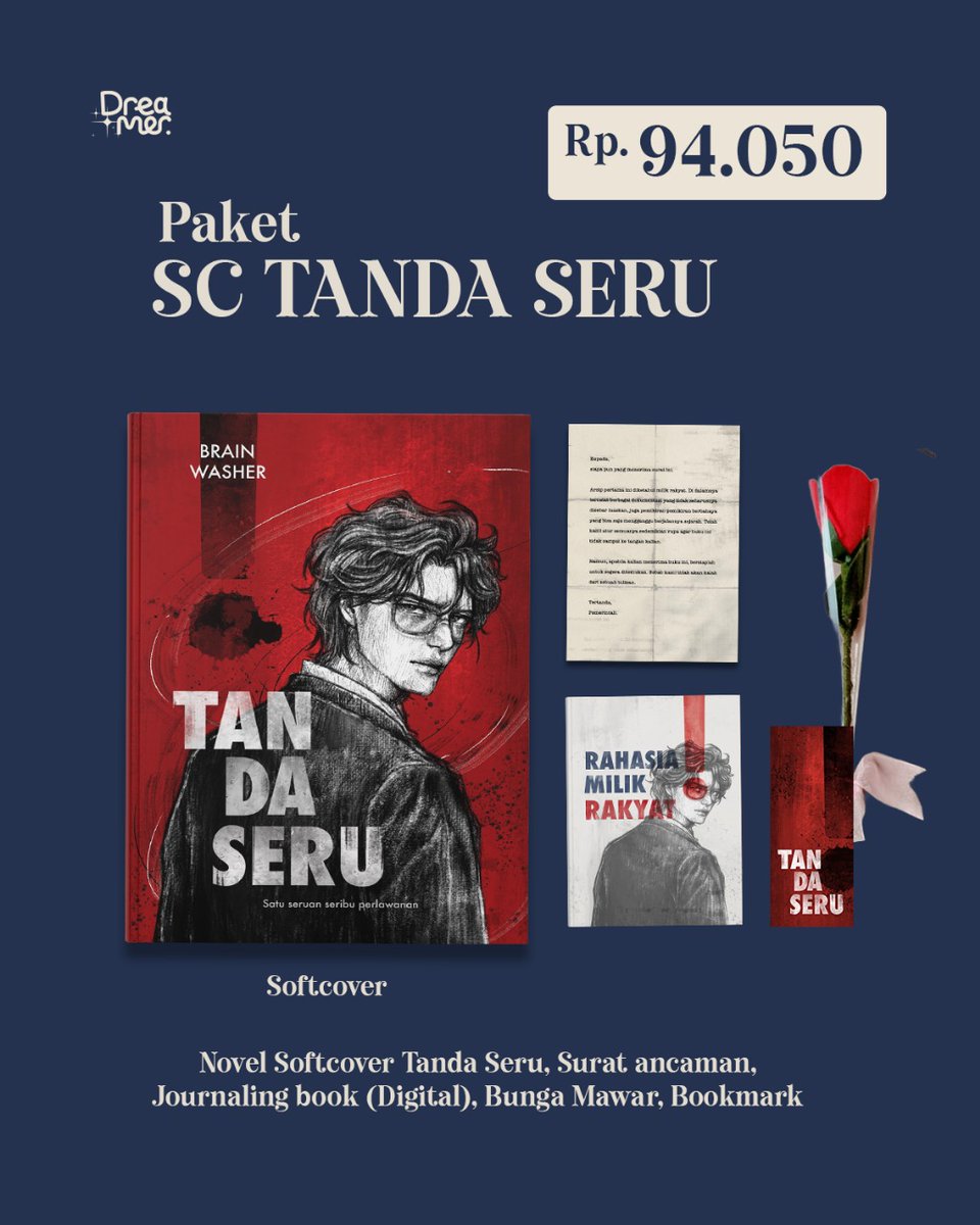 dreamerbooksid's tweet photo. Segera amankan paket pilihanmu karena stok terbatas!!
Pembelian masih bisa melalui link https://t.co/fGfL9KKTa9
Jangan sampai kehabisan, ya!!
#WellAlwaysHaveYesterday #TandaSeru https://t.co/URsJu8RzFx