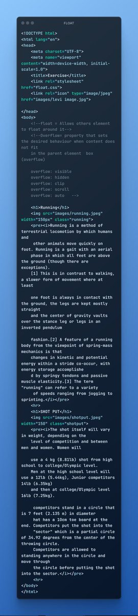 StackedBysandip's tweet photo. Just learned how to use float in CSS! ๐ฏ Now I can make elements align left or right like a pro. Layout magic unlocked! ๐ปโจ #CSS #WebDev #LearningCode #javascript https://t.co/usCqPmrCoo
