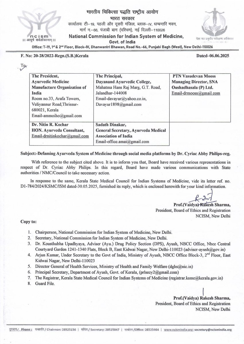 theliverdr's tweet image. Dear friends, the Indian government is unleashing its highest regulatory bodies through the National Council for Indian Systems of Medicine to shut me up and prevent me from educating the public on harms of alternative medicine and unscientific and pseudoscientific healthcare…