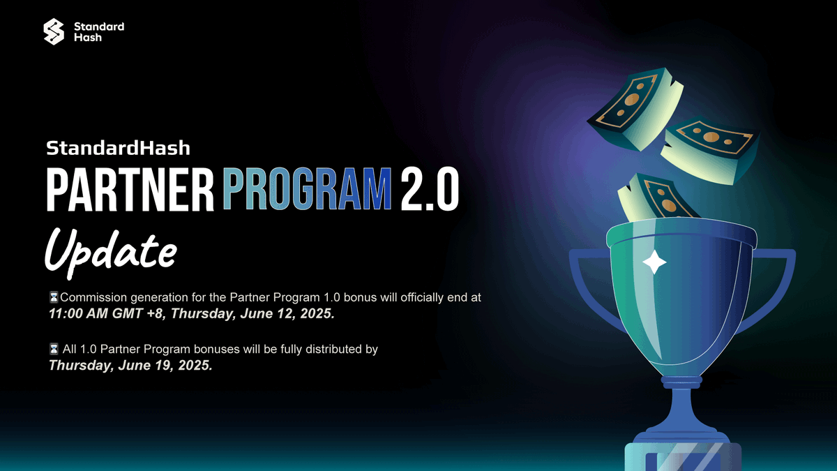 StandardHash (@standardhash) on Twitter photo 📢Partner Program 2.0 Upgrade Announcement🤝🏼
Thank you all for your continued support of StandardHash! We are committed to pioneering a new model for Bitcoin mining investment enabling people all around the world to mint their own Bitcoin!⛏️
To date, users from over 60 📢Partner Program 2.0 Upgrade Announcement🤝🏼
Thank you all for your continued support of StandardHash! We are committed to pioneering a new model for Bitcoin mining investment enabling people all around the world to mint their own Bitcoin!⛏️
To date, users from over 60