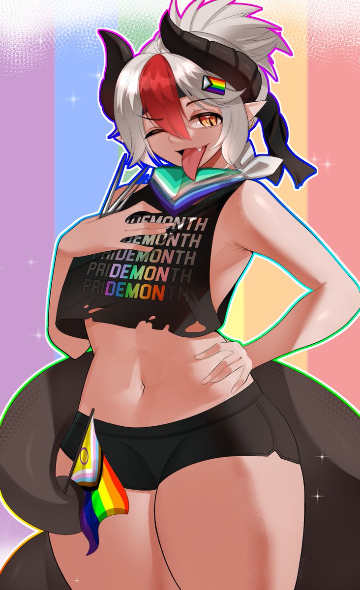 Happy PRI(DEMON)TH
From your gay androgynous dragon 🏳️‍🌈❤️🏳️‍⚧️