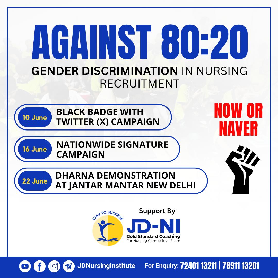 SurendraB37309's tweet photo. #Save_male_nurses#save male nurse please health minister jp nada sir look on this matter seriously big loss for a parents whose son deserves job but due to 80:20 he mis opportunity
@OfficeofJPNadda @PMOIndia @aiims_newdelhi @AmitShah @ashokgehlot51 @bajanlal39399 @JPNadda https://t.co/Sk8FgkU0wA
