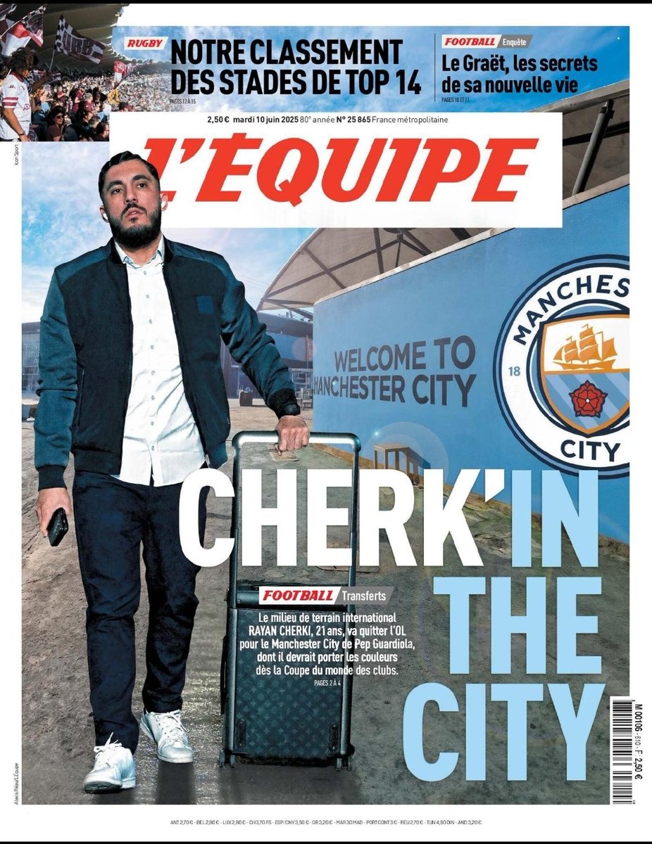 Bonjour, 🗞️ la Une de <a href="/lequipe/">L'Équipe</a> du 10/06