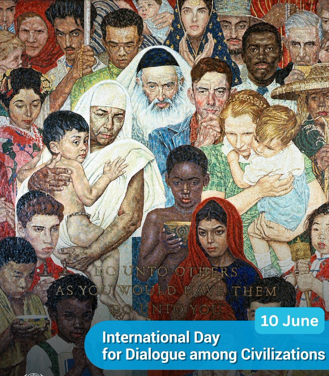 Mohammad Ali Taheri Movement (@taheri_movement) on Twitter photo The <a href="/UN/">United Nations</a> was built on a fundamental conviction: dialogue is the path to #peace.
On this First #InternationalDayforDialogueAmongCivilizations, we celebrate that conviction – and the rich diversity of civilizations as a force to promote mutual understanding and global solidarity. The <a href="/UN/">United Nations</a> was built on a fundamental conviction: dialogue is the path to #peace.
On this First #InternationalDayforDialogueAmongCivilizations, we celebrate that conviction – and the rich diversity of civilizations as a force to promote mutual understanding and global solidarity.