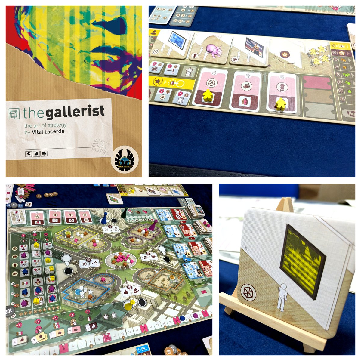 Mi primer Lacerda ha sido The Gallerist. Iba con respeto ya que sus juegos tienen fama de duros  pero no ha sido así. Supongo que a día de hoy el nivel de dificultad ha subido y este nivel es el normal.

Un colocación de trabajadores muy bien engrasado. Muy chulo.
<a href="/DA2juegos/">DA2 Club de Juegos</a>