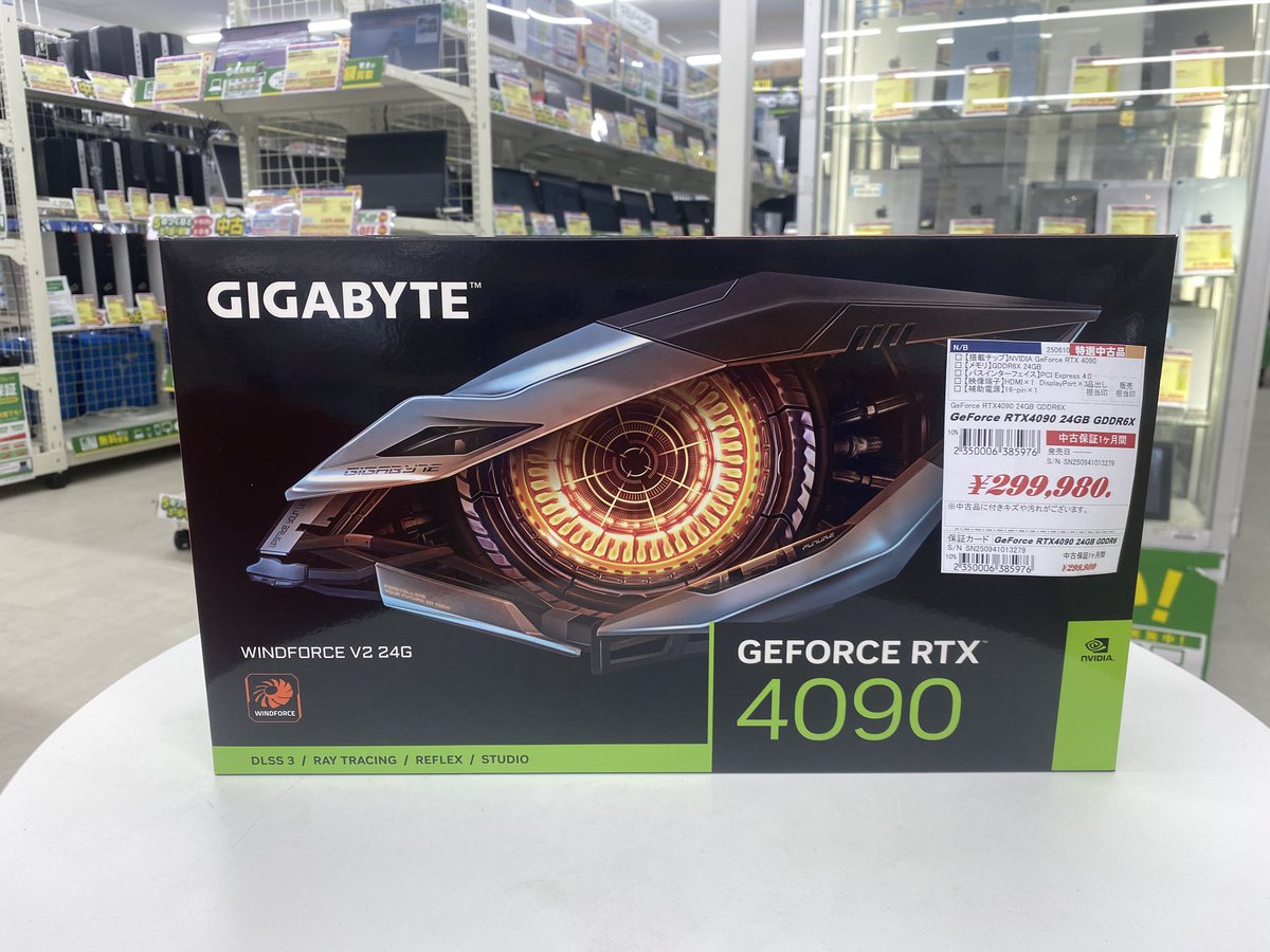 【新品同様品】RTX4090 レシート、保証付 ASUS ROG-STRIX-RTX4090-O24G-GAMING / OVERCLOCK WORKS