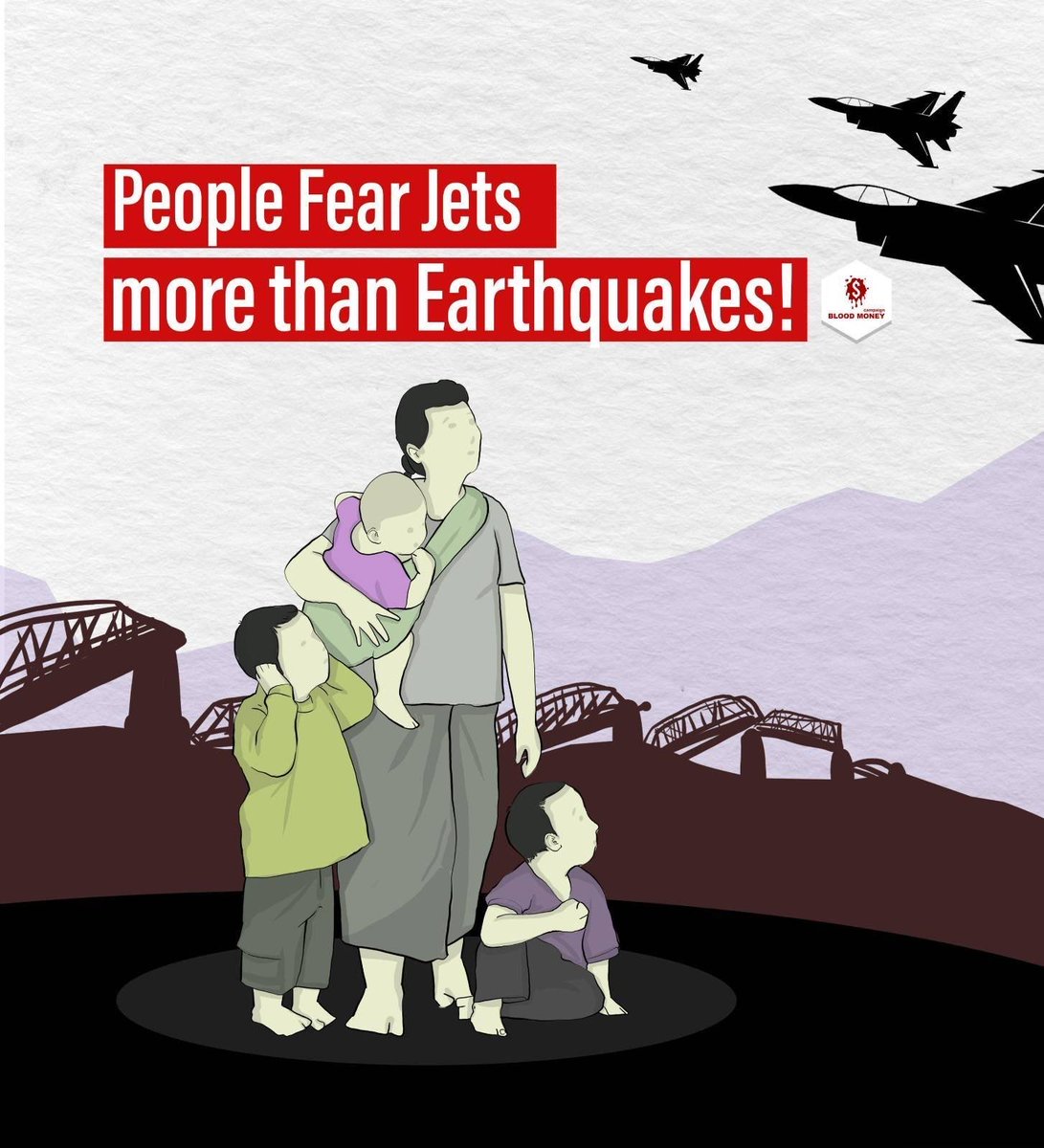 Progressive Voice (@pvamplify) on Twitter photo 🚨In #Myanmar, people fear jets more than earthquakes— because junta chooses when and where to kill.
Bombs are dropped on purpose, without warning.
<a href="/ASEAN/">ASEAN</a> <a href="/anwaribrahim/">Anwar Ibrahim</a> <a href="/narendramodi/">Narendra Modi</a>
#AidPeople_NotJunta
#StopWeaponizationOfAid
#MyanmarEarthquake
#WhatsHappeningInMyanmar 🚨In #Myanmar, people fear jets more than earthquakes— because junta chooses when and where to kill.
Bombs are dropped on purpose, without warning.
<a href="/ASEAN/">ASEAN</a> <a href="/anwaribrahim/">Anwar Ibrahim</a> <a href="/narendramodi/">Narendra Modi</a>
#AidPeople_NotJunta
#StopWeaponizationOfAid
#MyanmarEarthquake
#WhatsHappeningInMyanmar