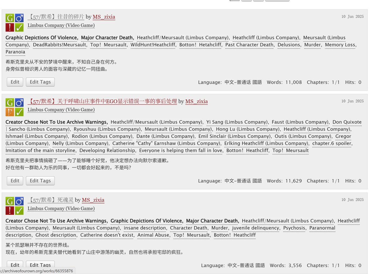 wngqn0405727934's tweet photo. #lcb57
今年的5.7日cp日活动的作品已上传ao3！进入ao3的57tag即可观看
Heathcliff/Meursault (Limbus Company) - Works | Archive of Our Own https://t.co/znR1GF3CML