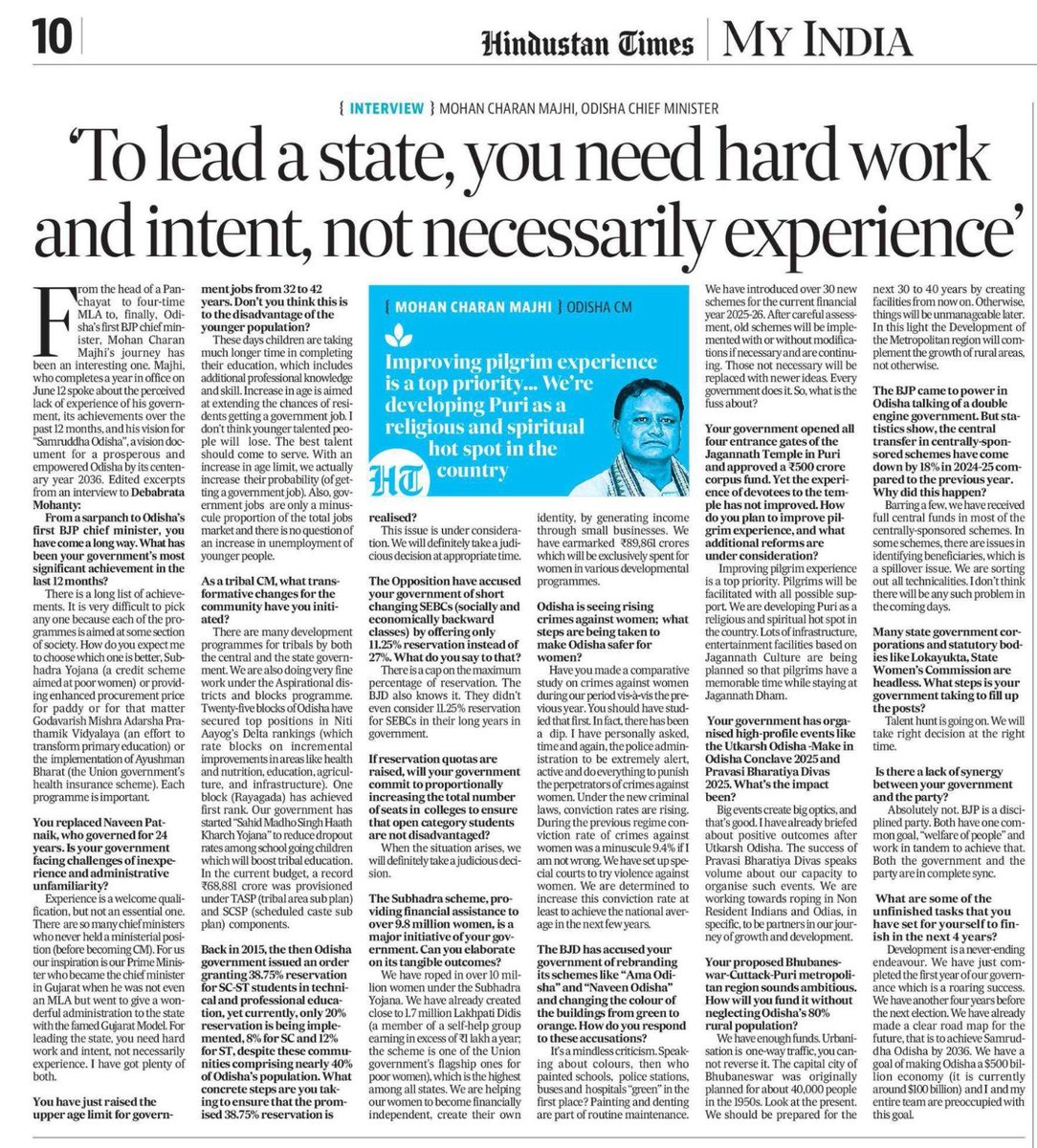 To lead a state, you need hard work and intent, not necessarily experience. From the soil of a small village to the Chief Minister’s office, my journey has been shaped by the people’s faith and the struggles I have witnessed firsthand. In this first year, we didn’t just govern,