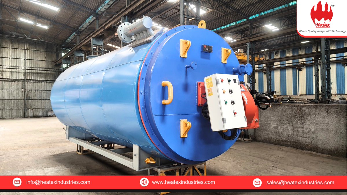 heatex_industry's tweet image. 🚢 Ready for Export | Heatex Industries 🌍
A Horizontal NG/HSD Fired Thermic Fluid Heater is set for export to the Middle East.

🔹Model: Horizontal
🔹Fuel: NG / HSD
🔹Capacity: 20 Lacs Kcal/hr
🔹Designed for 300°C operation

#exportupdate #thermicfluidheater #industrialheating