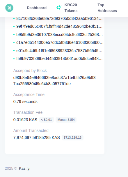 Crypt0Proselyte's tweet image. Late-night move from Whale #2 🐋
At 1:30 AM CET last night, the mysterious whale struck again, he bought over 6 million $KAS on Bybit in a single lightning-fast transaction. (the real lightning network)
This all happened in a fraction of a second, on a Proof-of-Work network.…