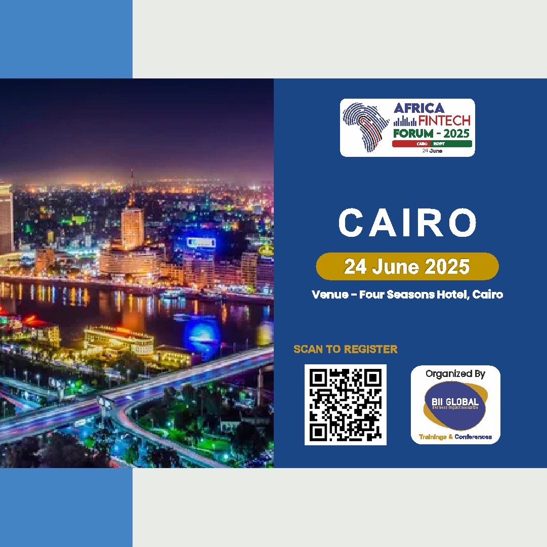 Africa FinTech Forum is coming to Cairo on June 10, 2025.

Register here- africafinforum.com

#AfricaFintechForum #Cairo2025 #FintechAfrica #FutureOfFinance #FintechEvents #DigitalFinance #tgh #theglobalhues #mediapartner