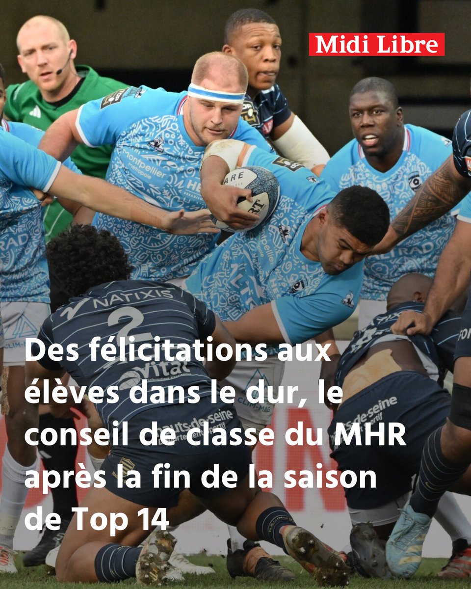 Des félicitations aux élèves dans le dur, le conseil de classe du MHR après la fin de la saison de Top 14
➡️ l.midilibre.fr/oFpz