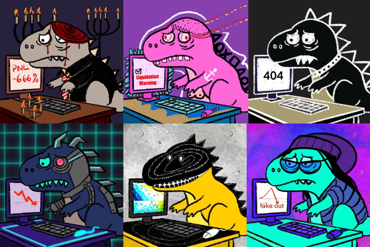 GM!🦖New Customized Trader Rex dropped!🦖🔥

Rex tried his best to be like <a href="/pokithehamster/">poki</a>.
He ended up orange, expressive, and kinda adorable.
Thank you <a href="/valadroid/">valadroid</a> for believing in this dream.
We’ll cherish this version… until the next cursed one.

Welcome #tinyhands !