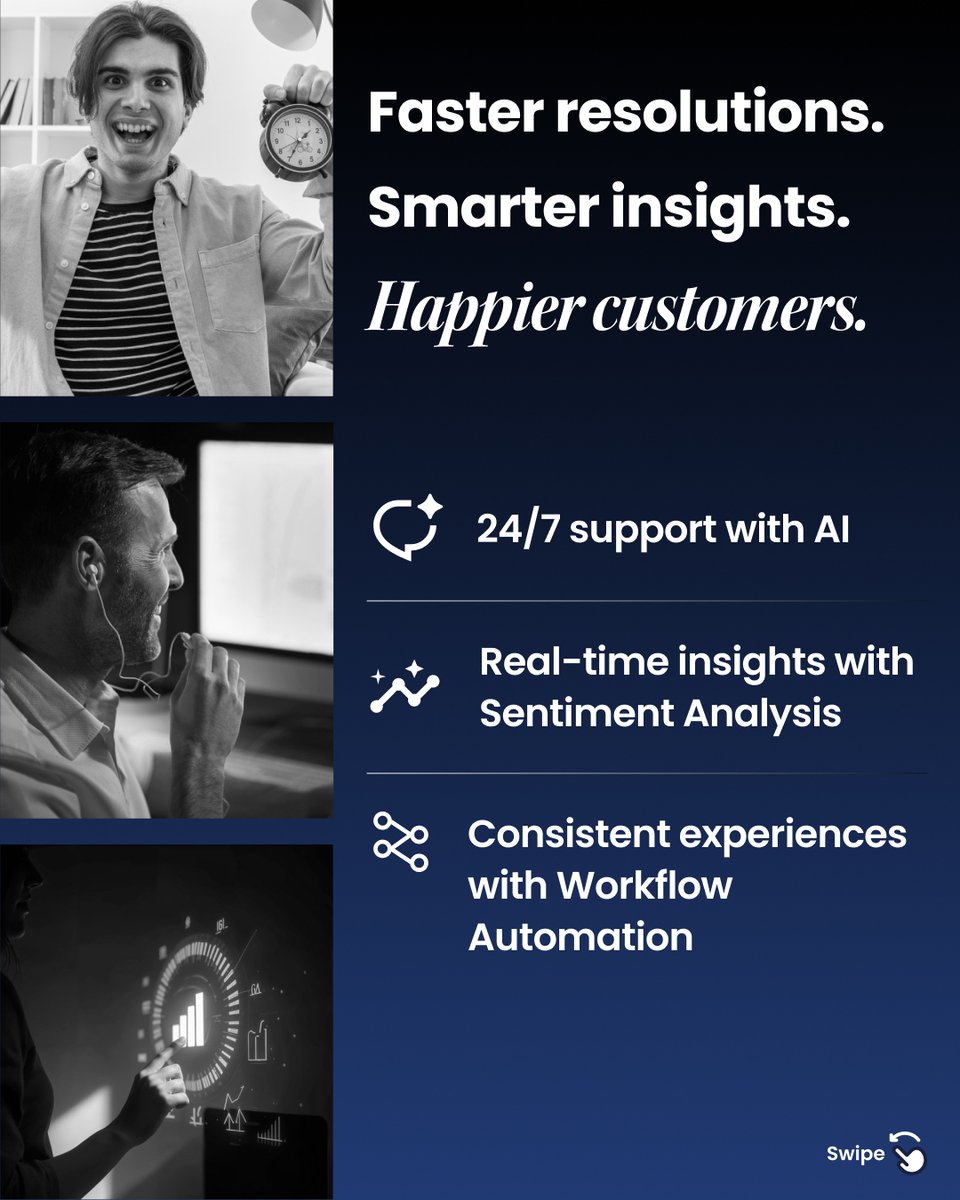 KonnectInsights's tweet image. Is #AI in #CX worth the hype?
It’s not hype when it drives better NPS, CSAT, and loyalty.
#KonnectAIPlus → Real-time insights. Smarter replies. Happier customers.
#KonnectInsights #AIinCX #OmnichannelCX #CustomerExperience