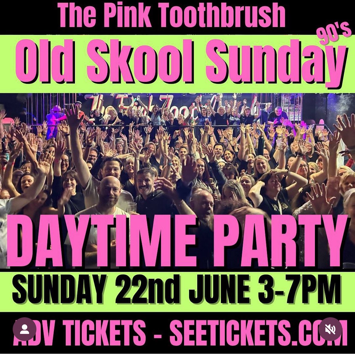 Dont miss out!! tickets have gone crazy !!
It’s a day party full of nostalgia, old skool clubbers and all the classics!!

seetickets.com/event/old-skoo…