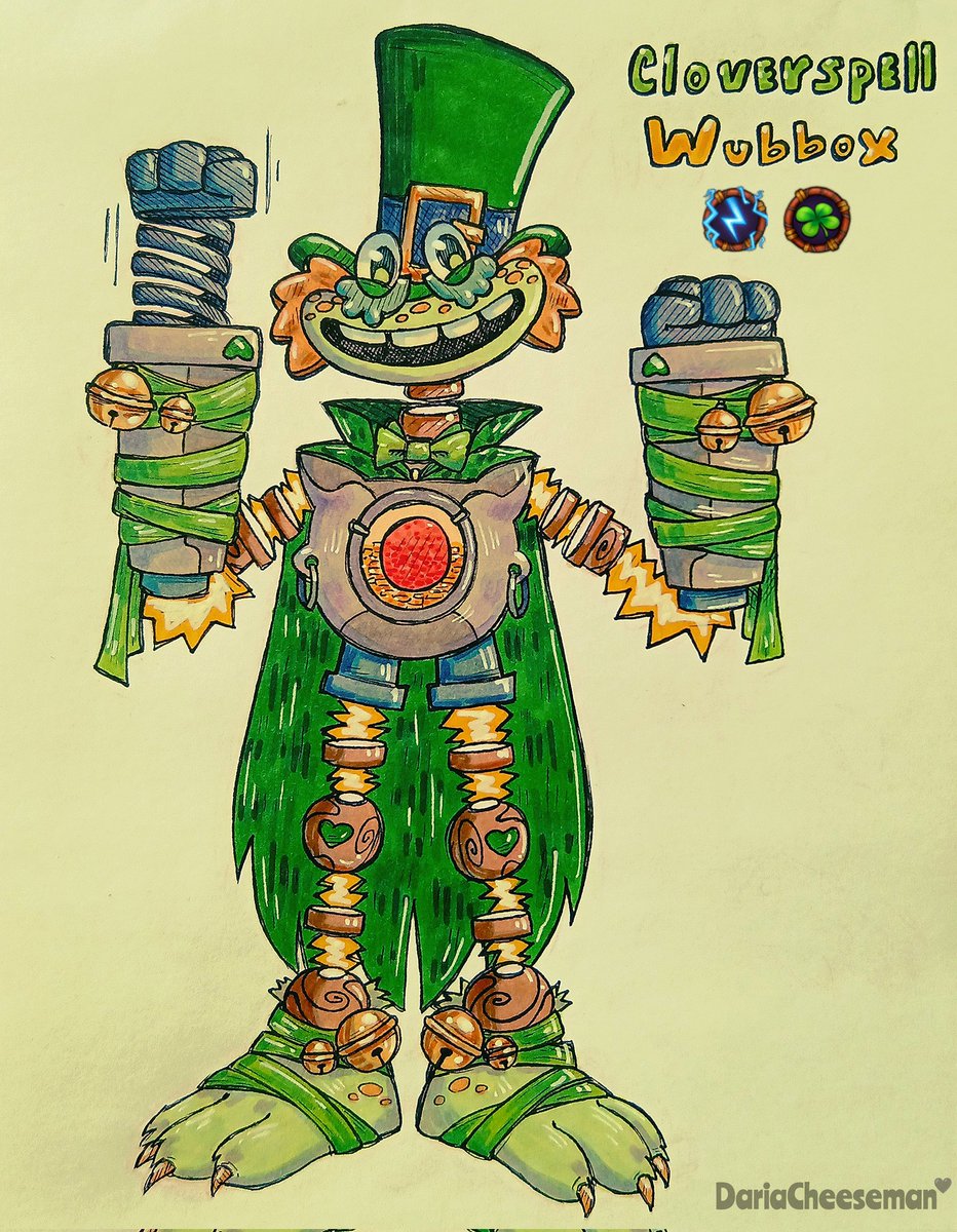 DariaChees39990's tweet image. This is the first design I came up with during the experiment. I just combined two elements together
(Electricity + Cloverspell)
How do you like that?😶✨
#mysingingmonsters #mysingingmonstersfanart #msm #wubbox #fandesign