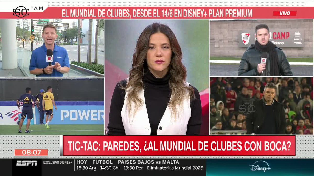 Tu día comienza con #SportsCenterAM y la mejor actualidad deportiva junto a <a href="/LRubinska/">Luciana Rubinska</a>, <a href="/FedeBueno73/">Federico Bueno</a>, Pablo Ferreira, <a href="/MonroigDiego/">Diego Monroig</a> y <a href="/juanbalbi9/">Juan Patricio Balbi</a>.

📺 #DisneyPlus