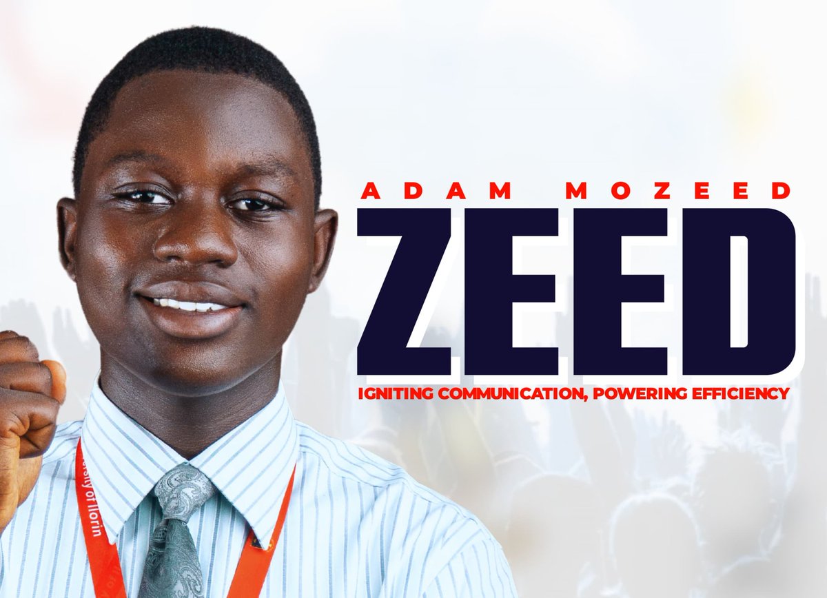 *#ZEEDISHERE🗣️*
*#ZEED IS EXPERIENCED✅*

_Portfolio:_
Pioneer PRO, UnilorinSAF
Erstwhile PRO, HRC
29th PRO, Faculty of Law

*#ZEEDISHERE🗣️*
*#ZEED IS EXPERIENCED✅*