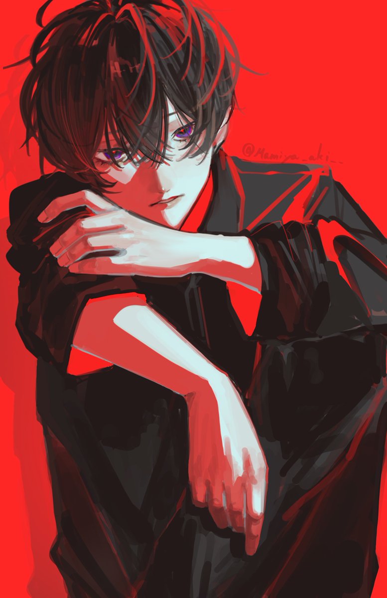 🟥🐦‍⬛
 #創作  #illustration