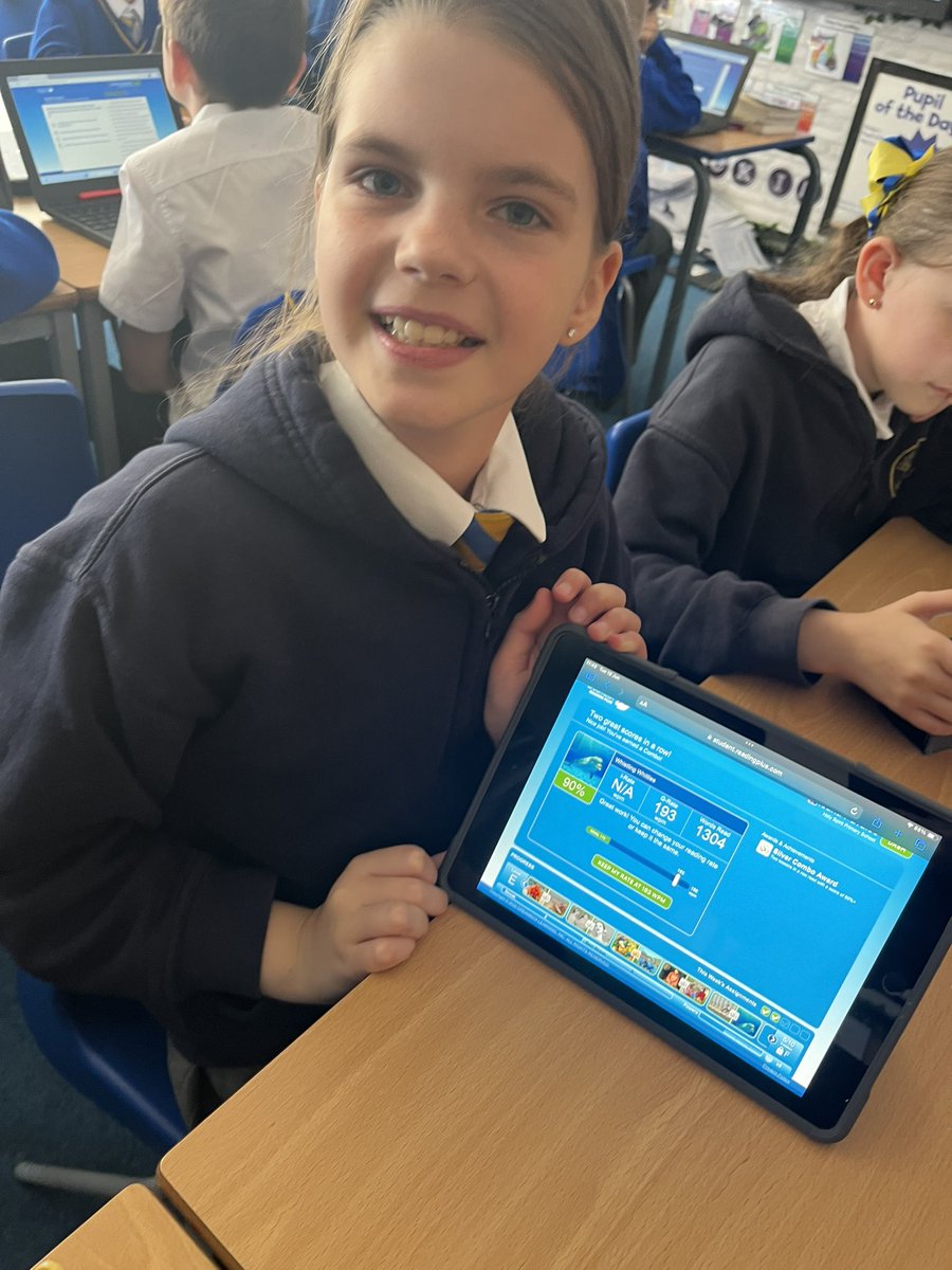 Holy Spirit Catholic Primary (@holyspiritwa9) on Twitter photo Congratulations to our #Year5 Reading Plus superstars! Well done Billy, Ioana & Aurelia for getting a Silver Combo award for reading two lessons in a row with a score of 90%+ 😁🌟 <a href="/ReadingPlus/">Reading Plus</a> <a href="/ReadSolutionsUK/">Daisy Education UK</a> #ReadingPlus Congratulations to our #Year5 Reading Plus superstars! Well done Billy, Ioana & Aurelia for getting a Silver Combo award for reading two lessons in a row with a score of 90%+ 😁🌟 <a href="/ReadingPlus/">Reading Plus</a> <a href="/ReadSolutionsUK/">Daisy Education UK</a> #ReadingPlus