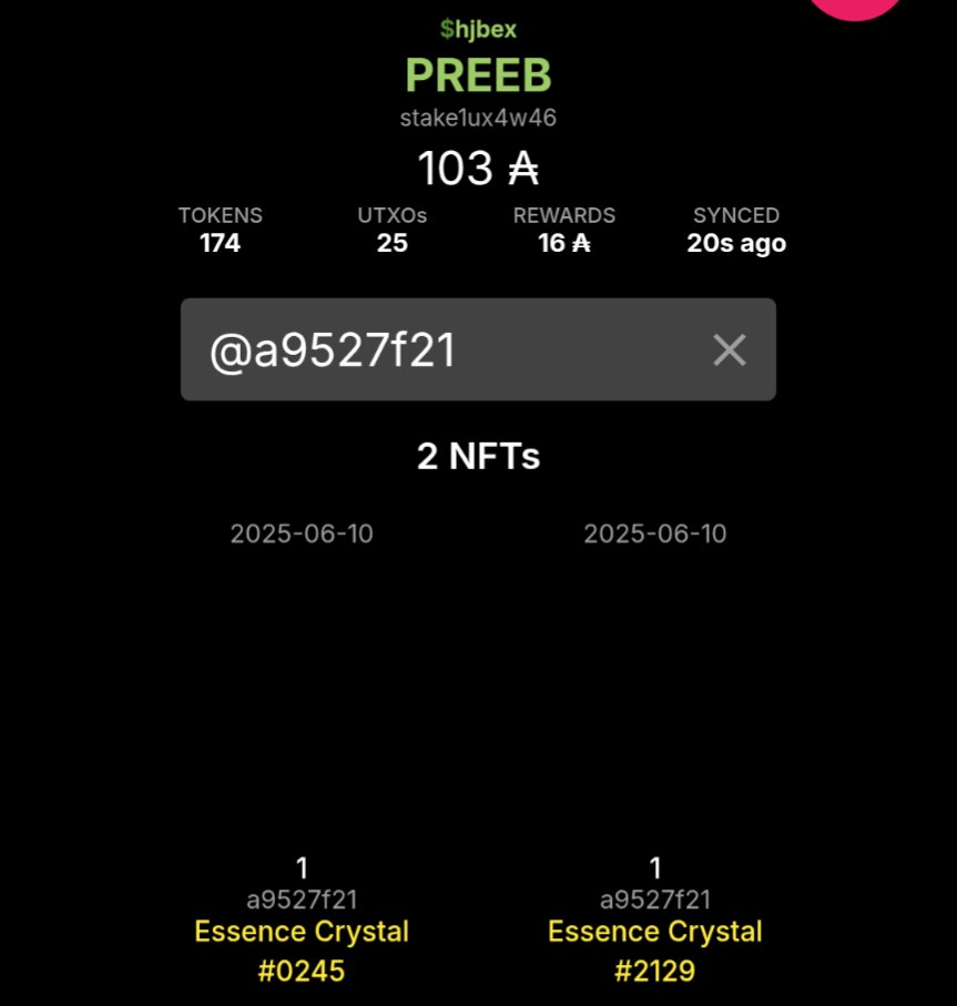 Swiss NFT Dynasty 🤟🔮👑 (@swissnftdynasty) on Twitter photo Just minted my <a href="/necroleague/">Necro League</a> Essence Crystal 🤟
Passive Income via Mining ❤️
WL Mint live, public mint soon 👀 Just minted my <a href="/necroleague/">Necro League</a> Essence Crystal 🤟
Passive Income via Mining ❤️
WL Mint live, public mint soon 👀