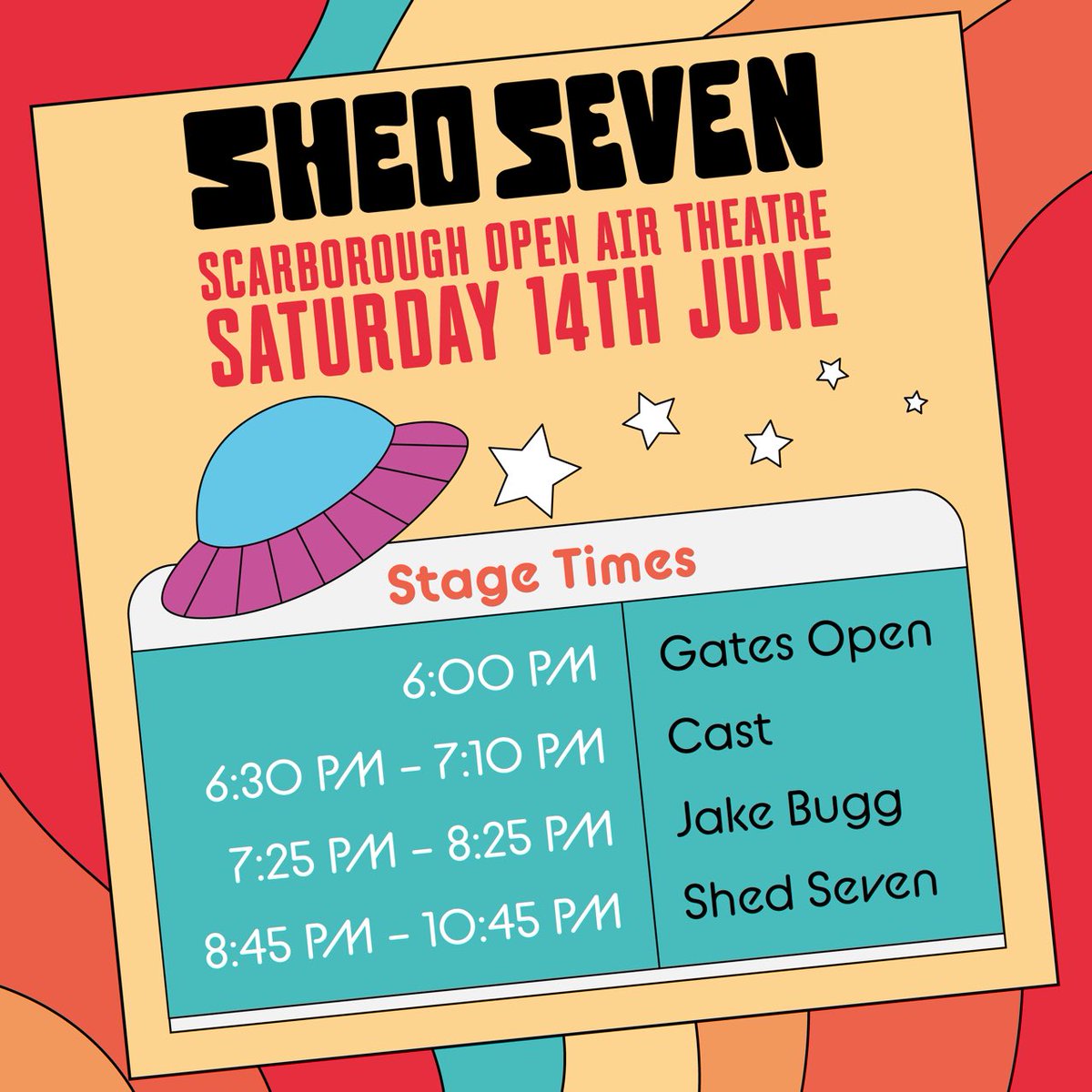 Stage times for Saturday ...
Also.. a very limited number of production hold STANDING tix have just been released and the sun looks like it will shine! ☀️ ☀️ ☀️
ticketmaster.co.uk/she.../event/3…