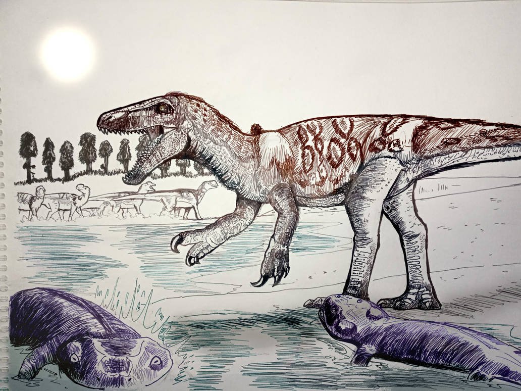 Paleomanu618's tweet photo. For now, I think I'll try to upload more of my paleoart to this page. Although sometimes I will upload it to the main account

#palaeos #paleoart 

@Manu_618_draw https://t.co/uGexRZZq70