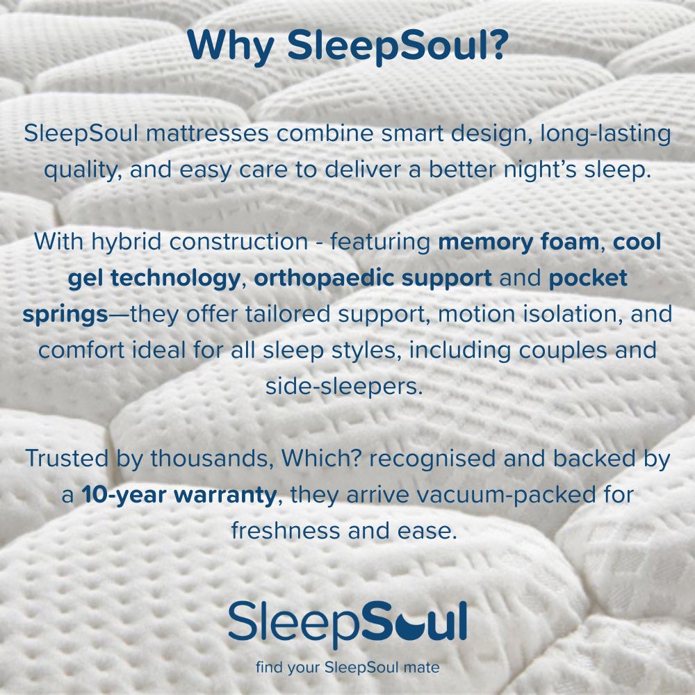 Mattress looking tired?....

Let's freshen it up the right way 🫧🧼

Visit zurl.co/Ol1ii to learn more 💤

#SleepSoul #SleepBetter #CleaningTips #MattressCare