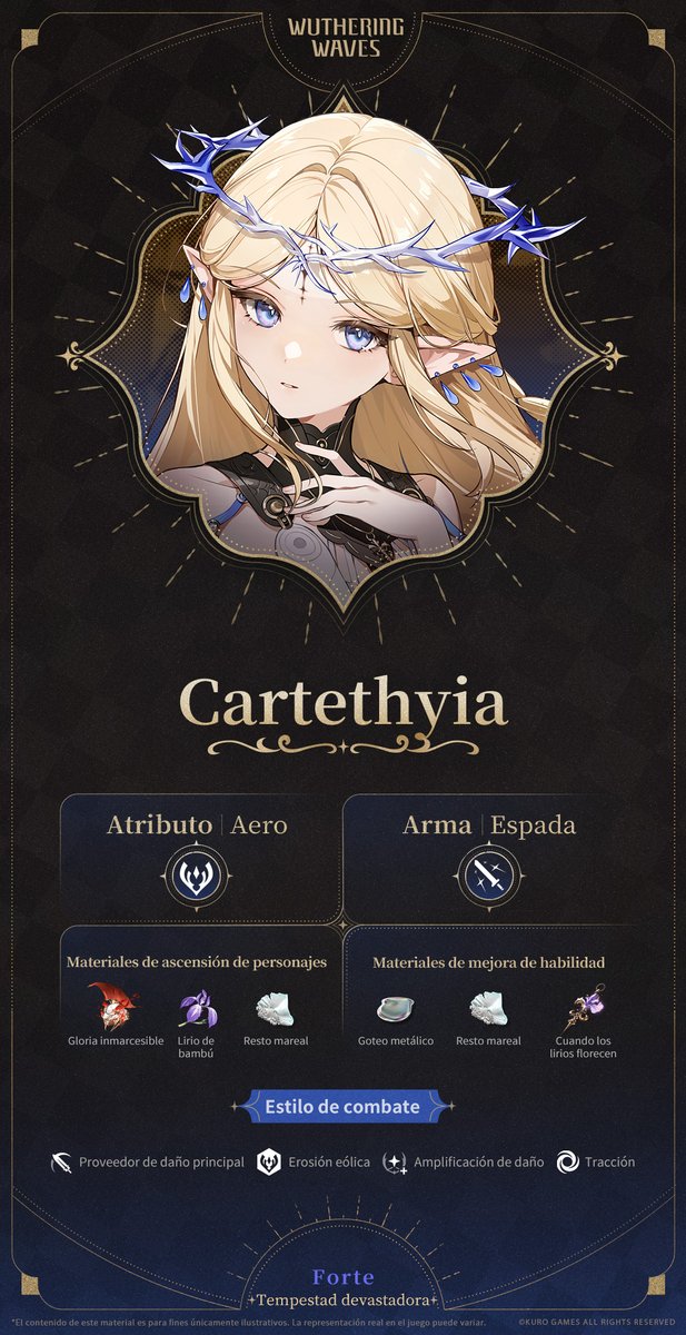 INTRODUCCIÓN DE RESONADOR

Personaje: ✨ CARTETHYIA ✨

🔸Atributo de resonancia: Aero
🔸Arma: Espada
🔸Rareza: 5 ⭐

#WutheringWaves #wuwa #鳴潮 #鸣潮 #Cartethyia