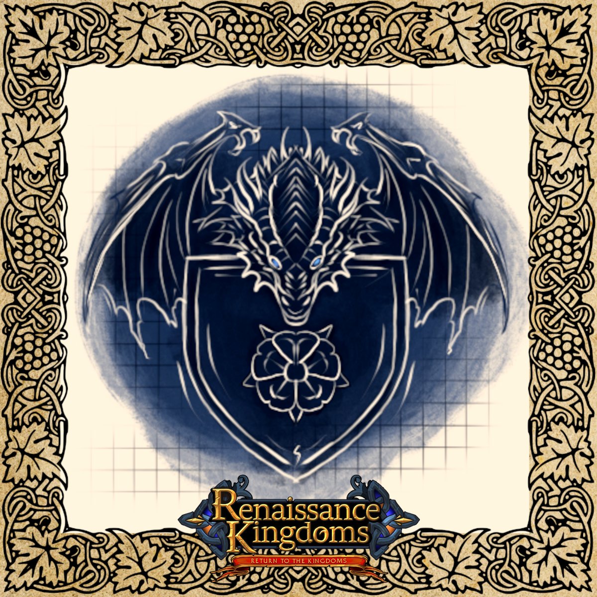 ✨COMMUNITY HIGHLIGHT✨
Hurrah #InternationalHeraldryDay!
Fierce like a dragon, resilient like a flower, made by PB Salome for the 1st edition of the RKtober 🛡️
What would be your House colors in Renaissance Kingdoms? ☺️
🔸 New #patchnotes in-game!