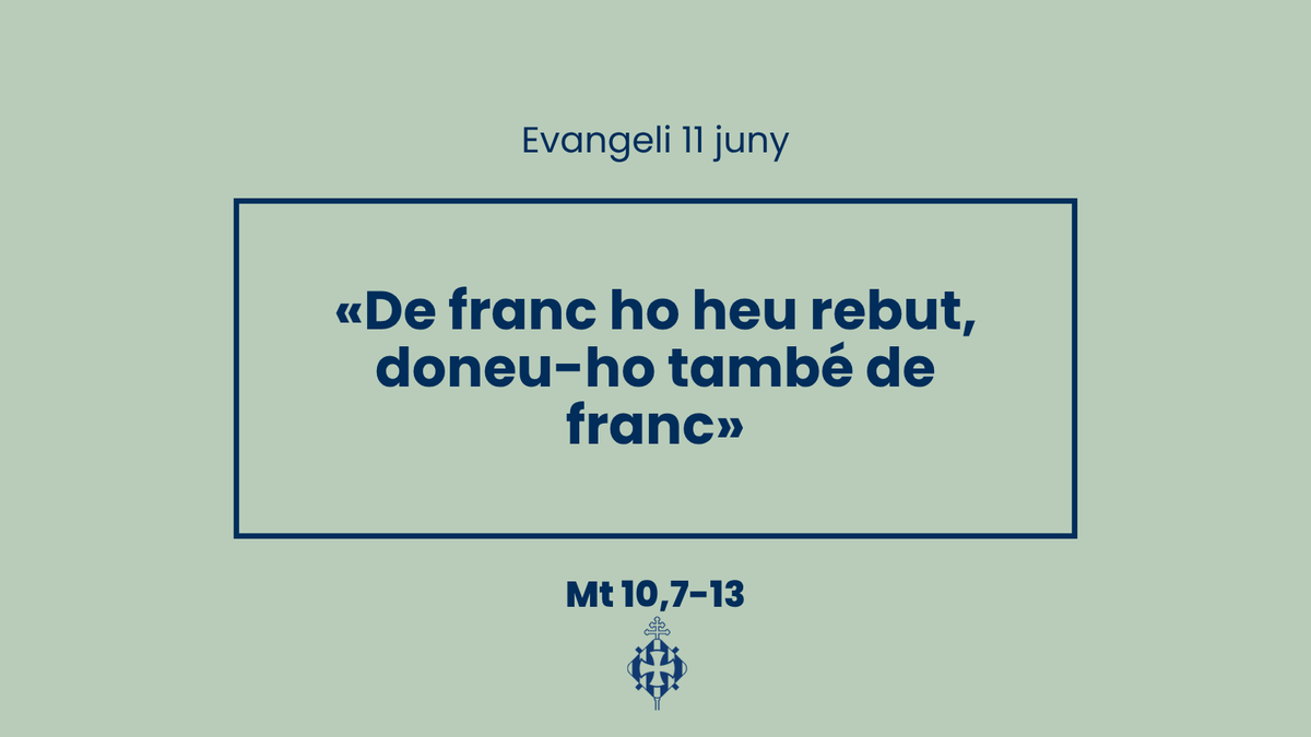 11 de juny. 
#Evangelideldia