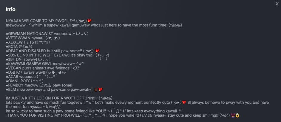 Steam is a special place..