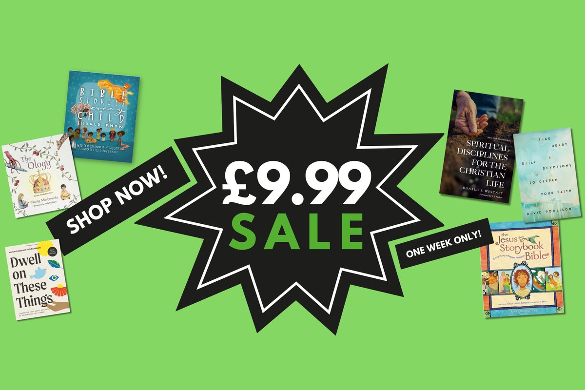 10ofthose's tweet image. Shop our £9.99 sale! For one week only, save on children's books, commentaries, Bibles, and more! Check out all the deals here: uk.10ofthose.com/sale