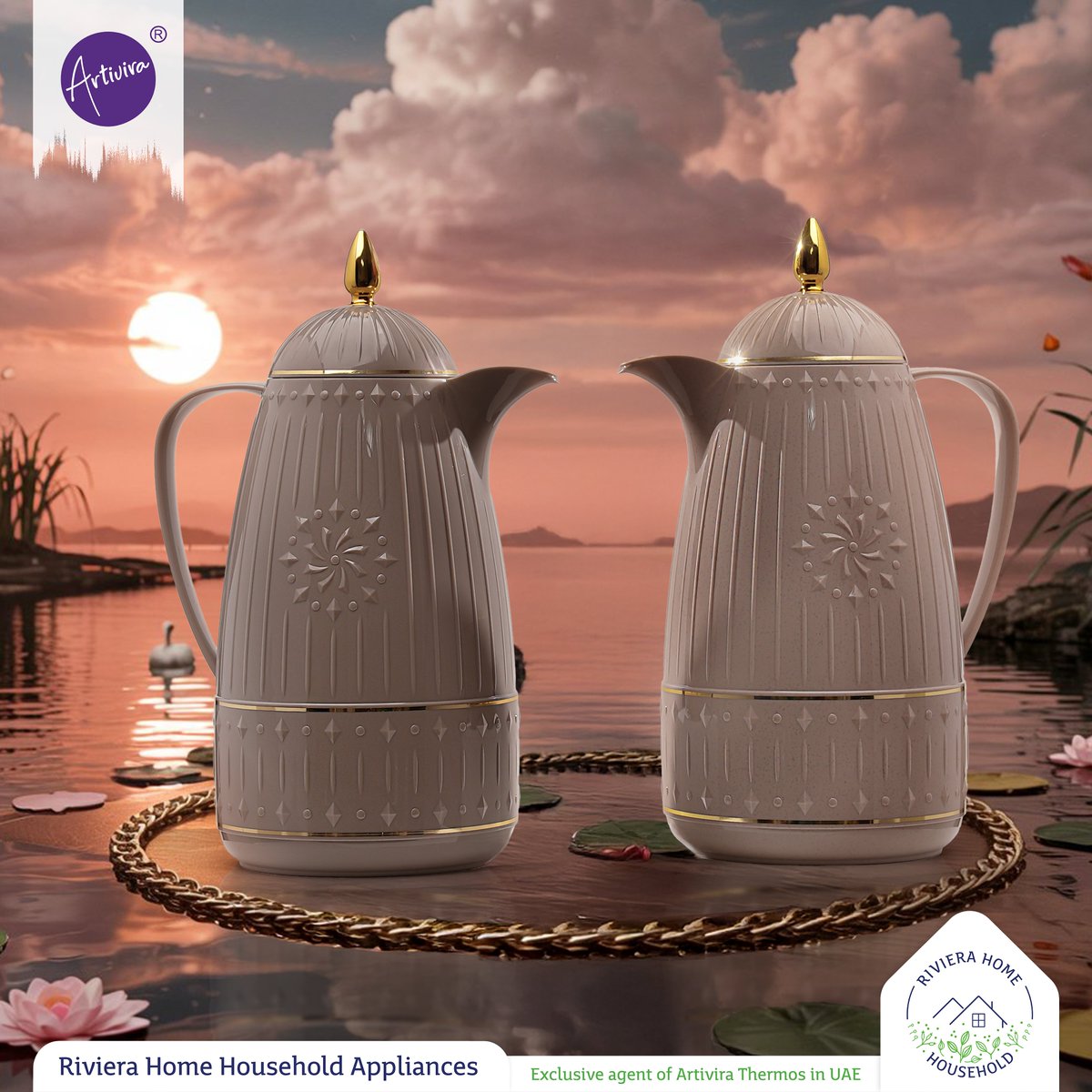 ضيافة تنبض بالفن.💜
موديل SC46 من #ترامس_آرتيڤيرا... تصميم يلتقط هدوء الغروب، وتفاصيل تحاكي رقي الذوق العربي الأصيل.