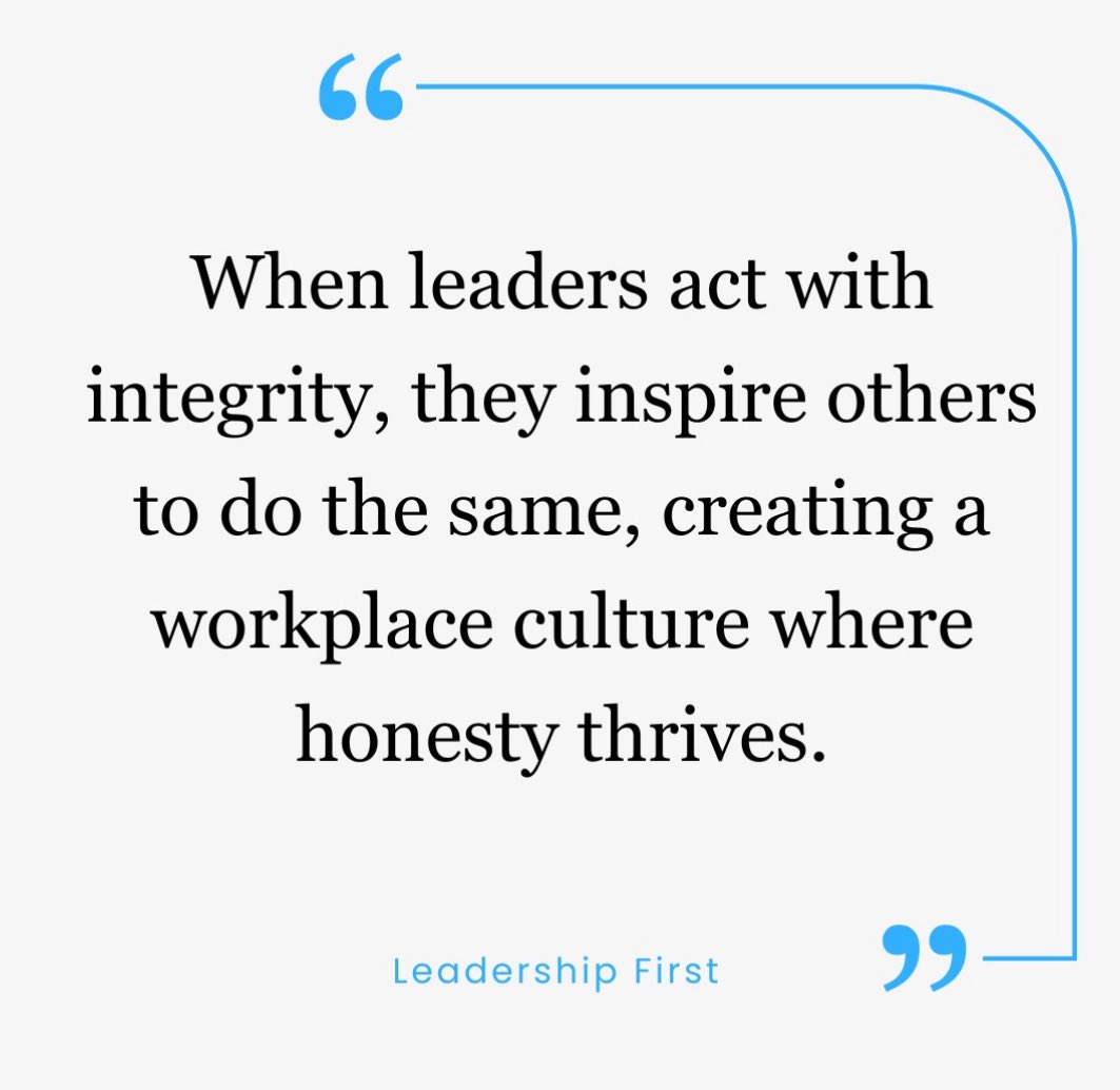 Integrity is the bedrock of good character in any #leader. It means being honest, consistent and sticking to ethical principles. #Leaders who show integrity earn their team’s respect. There is a ripple effect, as honesty becomes more prevalent across the organization.